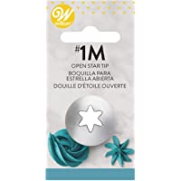 Wilton Boquilla para decoración- diseño de Estrella Abierta- Plateado- Centimeters